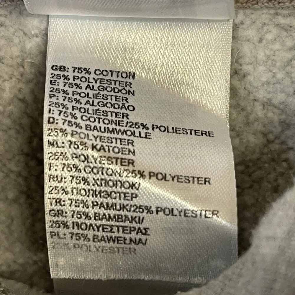 The North Face Hoodie Womens L Gray Pouch Pocket Long Sleeve Pullover Sweatshirt